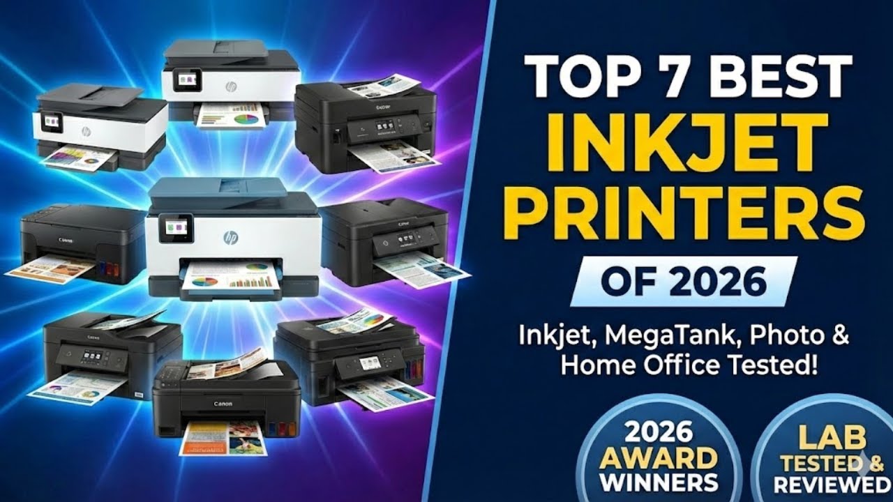 Top 7 Best Inkjet Printers of 2026 on Amazon – Inkjet, MegaTank, Photo & Home Office Tested!