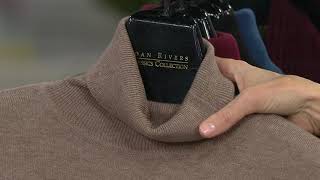 Joan Rivers Cashmere Blend Long Sleeve Turtleneck Sweater on QVC screenshot 2