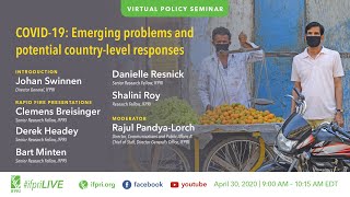 Virtual Event | Closing Remarks | COVID-19: Emerging problems and potential country-level responses