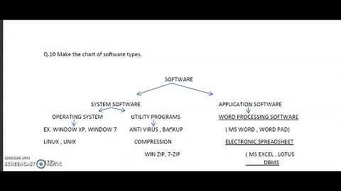 Class 5 ch 1 Part 5 worksheet 3 ( Software and its types)