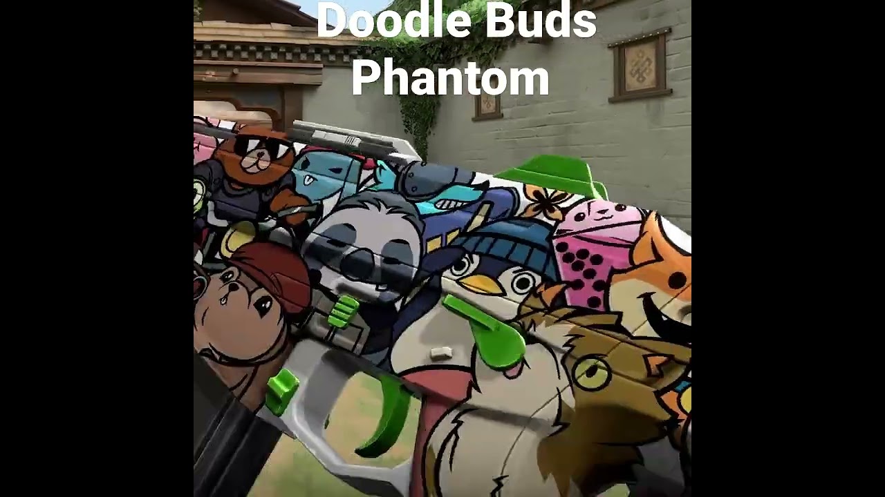Valorant New Doodle Buds Phantom Skin (Tactifriends Variant) | 