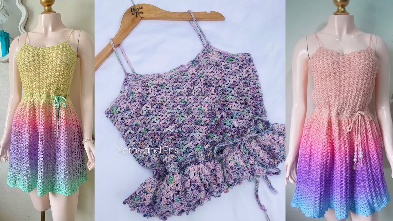 WISTERIA CROCHET TOP DRESS TUTORIAL | for all sizes - YouTube