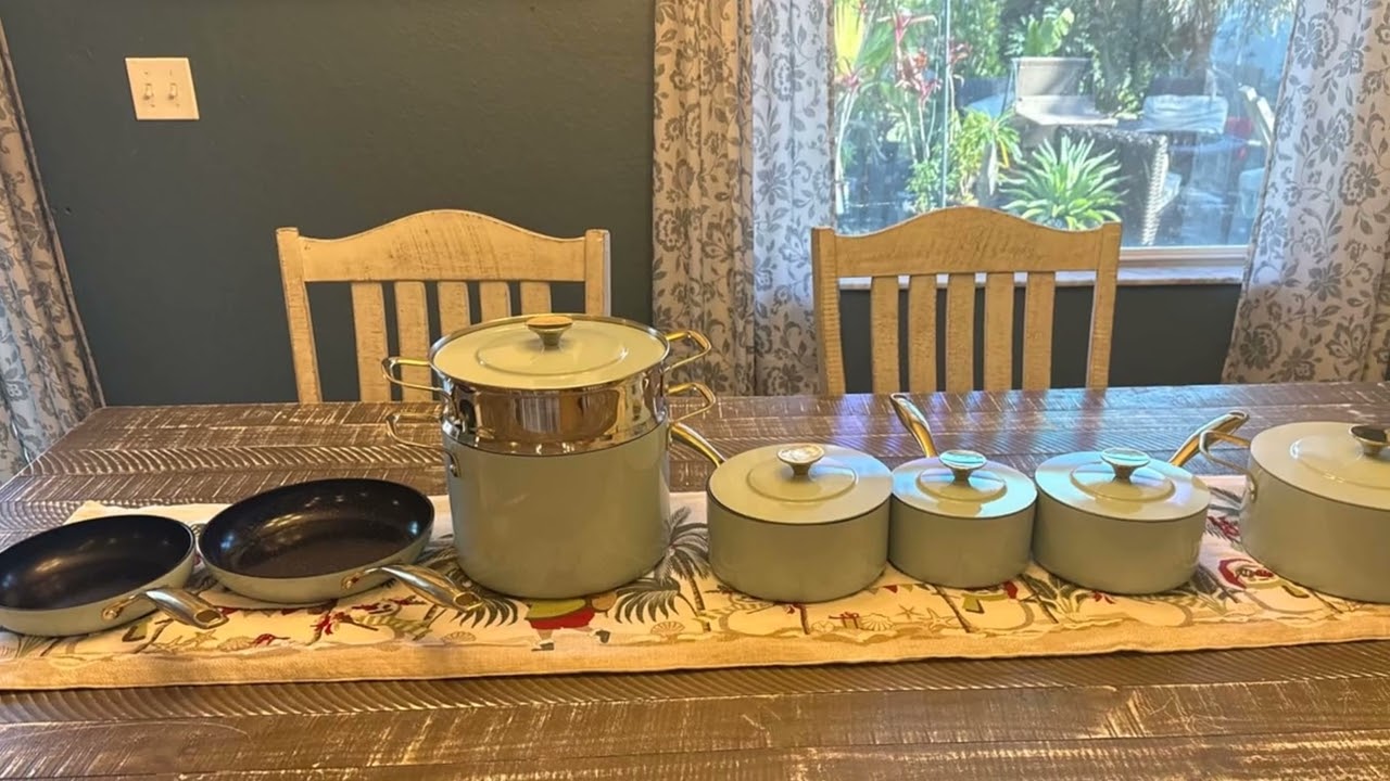 ✨ Nuwave Lux LE - Juego de Utensilios con Mango Dorado y Revestimiento de Diamante