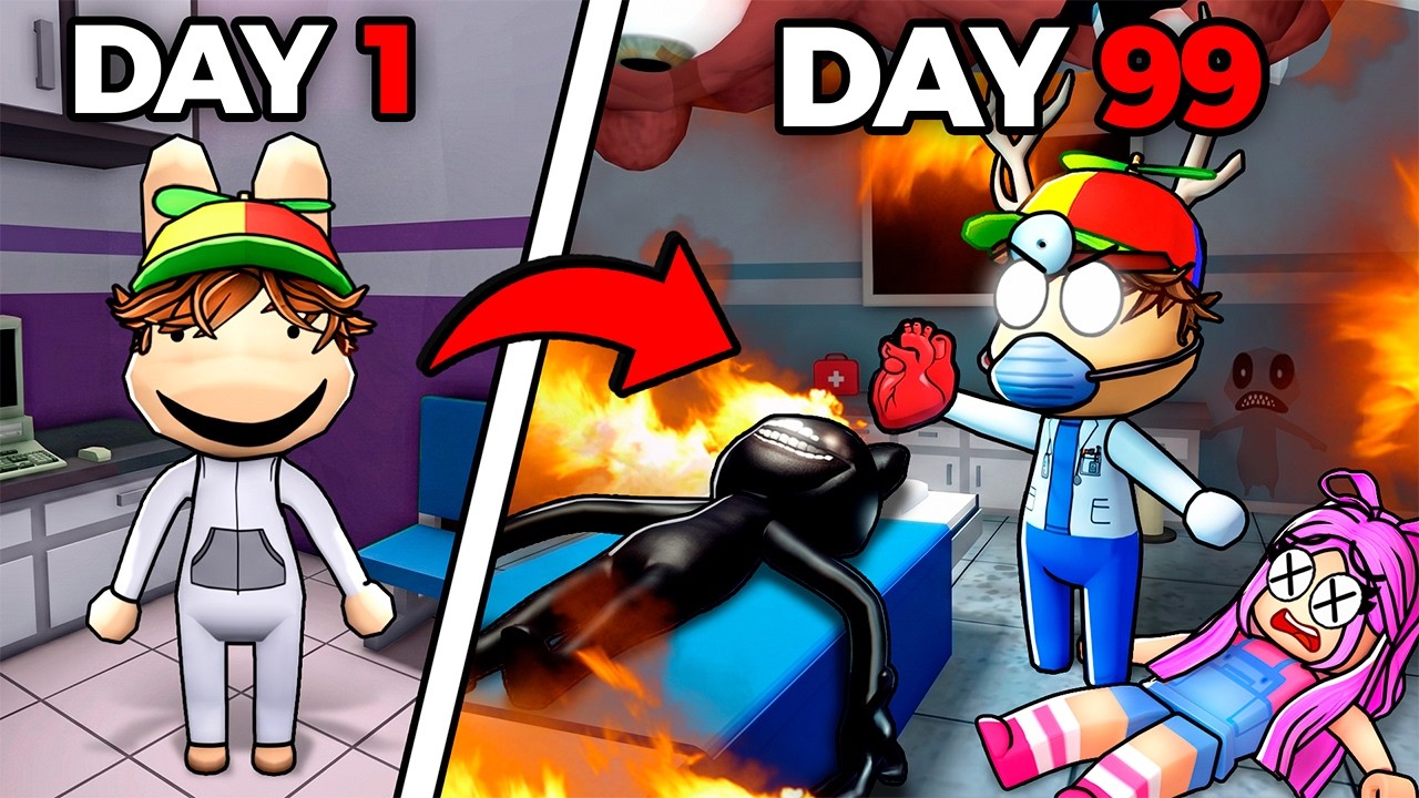 We Survived 100 SHIFTS In Roblox Animal Hospital