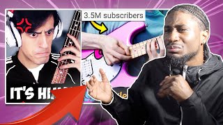 MUSIC PRODUCER REACTS TO @Davie504 BASS vs GUITAR Epic Battle ft. TheDooo on Omegle | REACTION