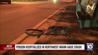 Bicyclist struck by car in northwest Miami-Dade