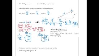 1313 6.5a Multiple Angle Formulas