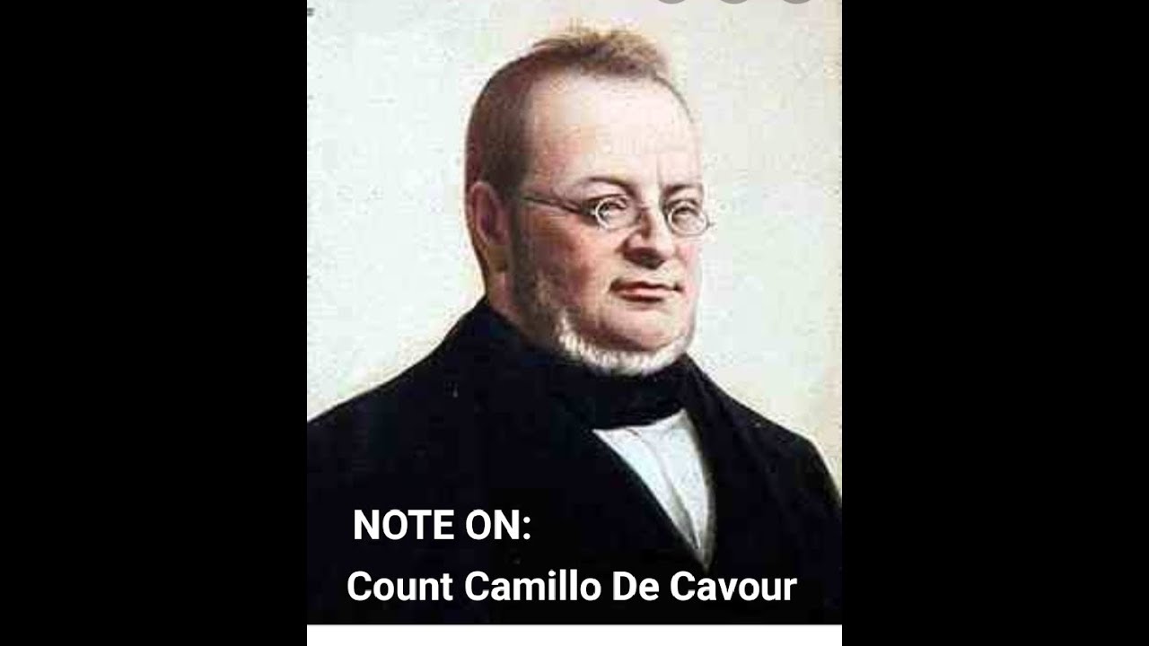 Note on Count Camillo De Cavour/ Italy Unification/ Short note on