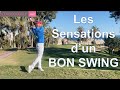 Les sensations dun bon swing  cours de golf avec renaud poupard