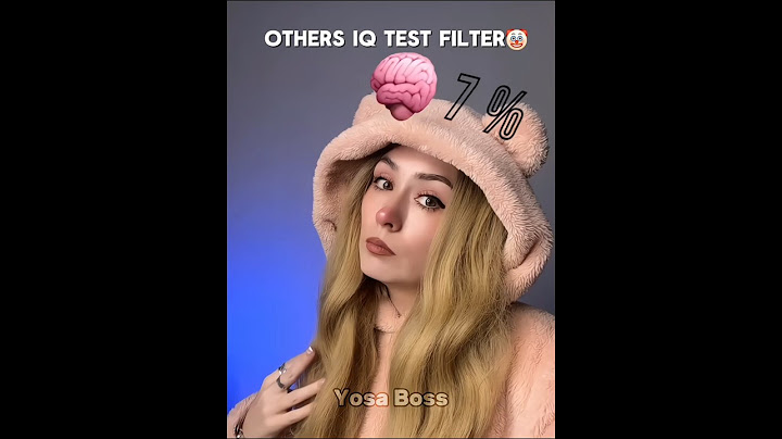 Others IQ Test Filter vs But This One☠️