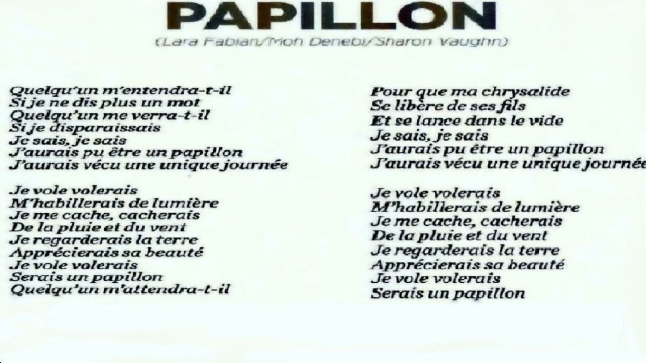 LARA FABIAN — PAPILLON • (audio) ○ Lara Fabian : Papillon | (2019 