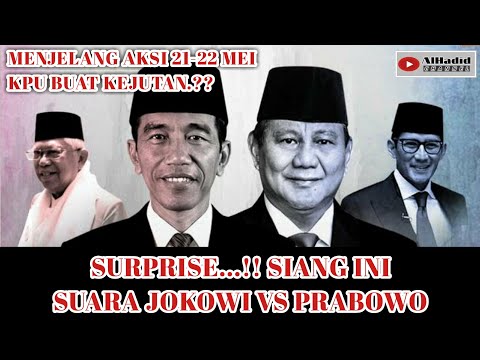 SURPRISE.!! KPU BUAT KEJUTAN.?? INILAH PEROLEHAN SUARA PILPRES PAGI INI