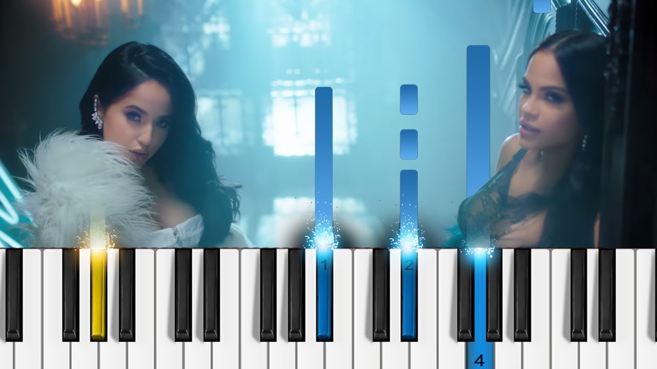 Becky G & Natti Natasha - Sin Pijama - Piano Tutorial  - Como tocar 