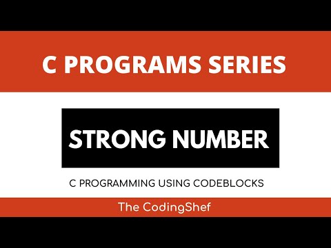 Check a number is Strong Number using Codeblock| Strong Number in C
