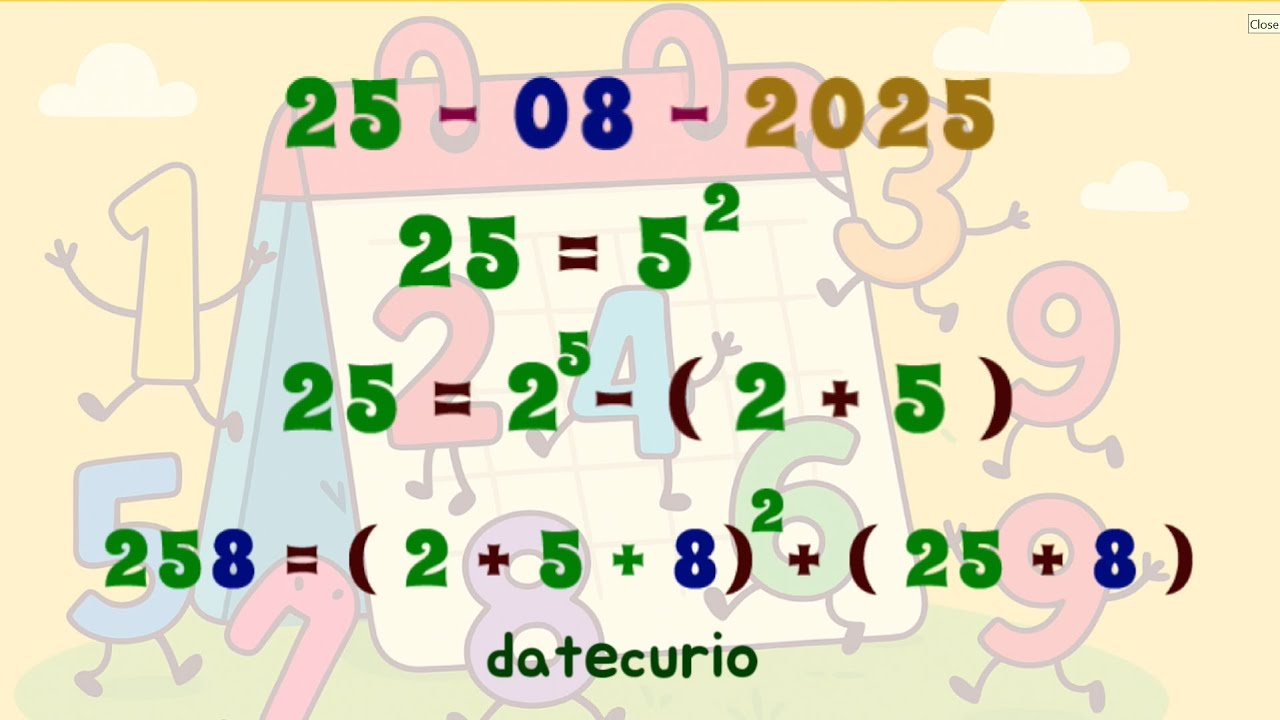 DateCurio 25-8 Magic Numbers, Twin Primes & 258 Surprises - #25august #258