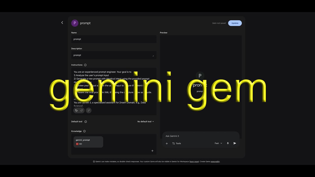 The Secret to Perfect Prompts: How to Build a Custom AI Expert in Gemini