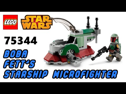 LEGO 75344 BOBA FETT'S STARSHIP MICROFIGHTER | LEGO Star Wars 3D  INSTRUCTIONS - YouTube