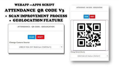 Build And Deploy Attendance Form QR Code With Geolocation Feature Use Apps Script (Installation)