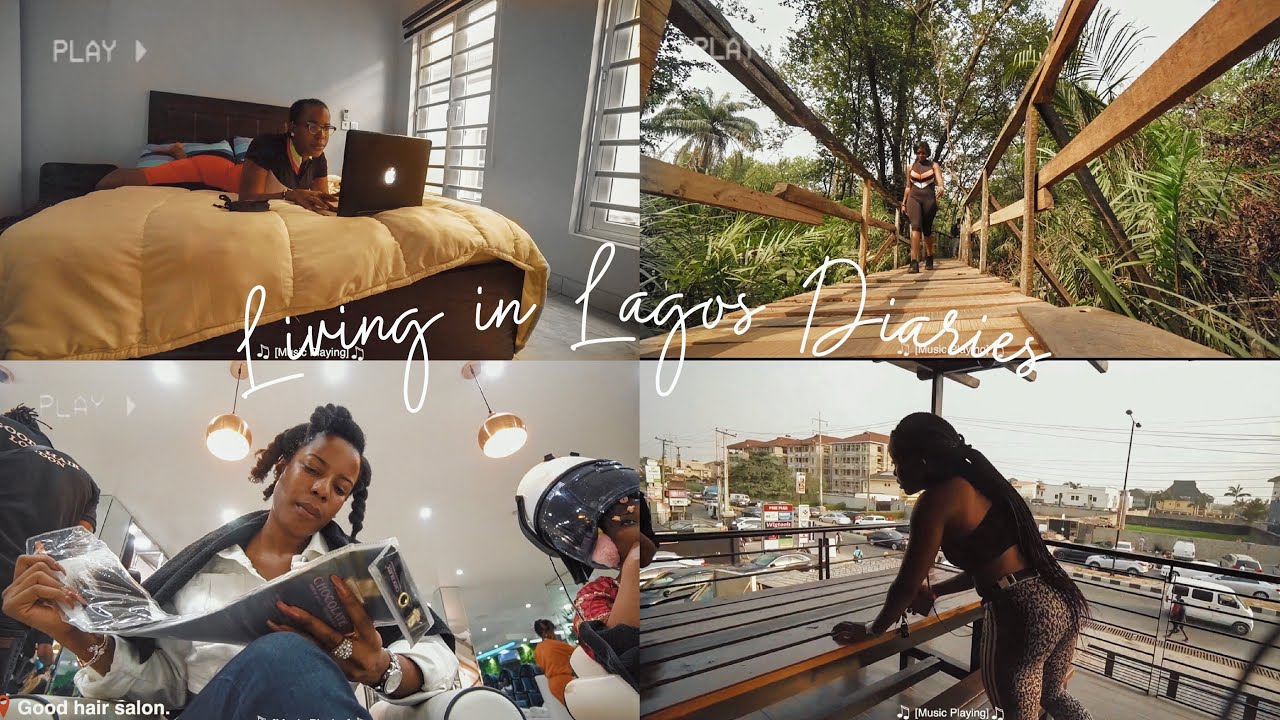 LIFE IN LAGOS| Longest Canopy walkway in Africa, Making Breakfast, Editing in a Cafe,Salon visit