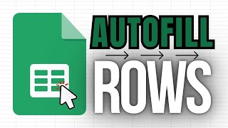 How to Autofill your Rows in Google Sheets! (Smart Fill)
