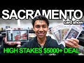 High stakes 5000 sports card negotiation at sacramento card show