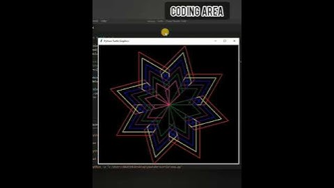 Amazing Pattern Using Python -Turtle Programming #Shorts #CodingShorts