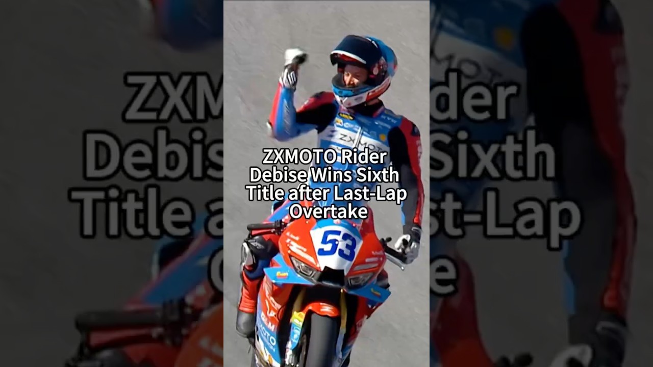 ZXMOTO Rider Debise Wins Sixth Title after Last-Lap Overtake - YouTube