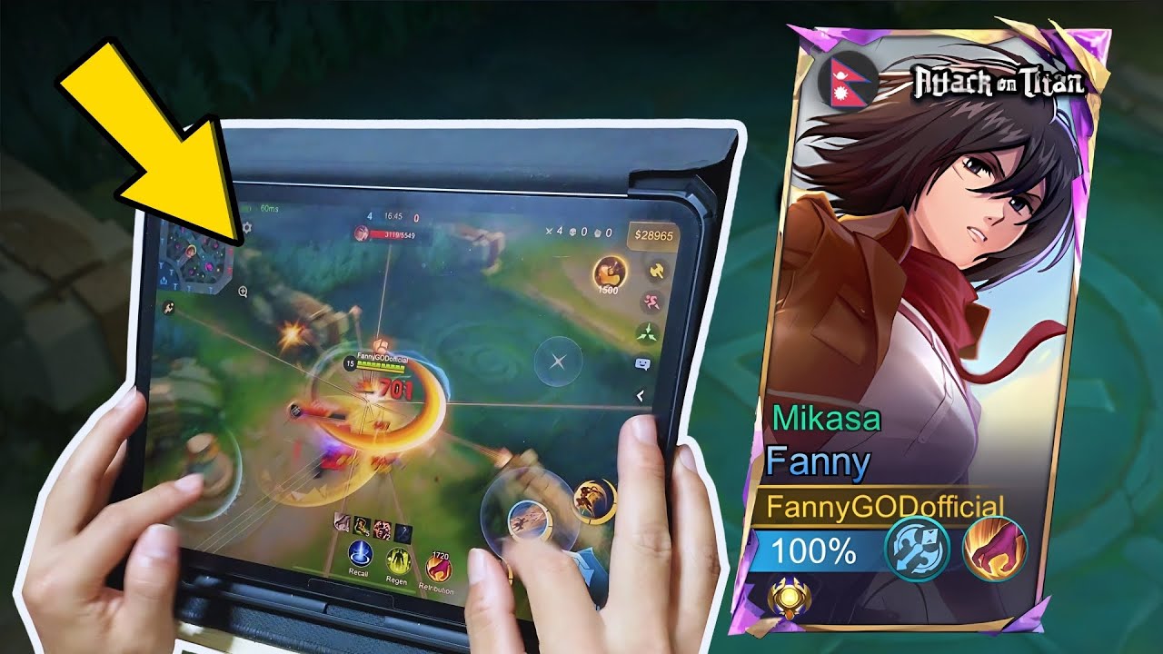 🔥 Fanny Handcam: Mythic MVP iPad Cautious Safe Gameplay! 🔥