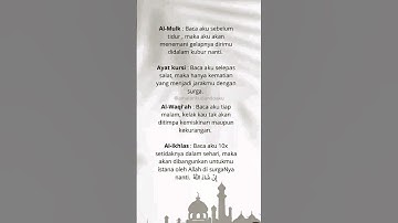 4 Amalan Dahsyat Sebelum Tidur #doamustajab #quotesislami #viral #shorts