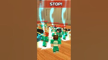 Squid Game Red Light Stop!!! #shorts #pixelgun3d #squidgame #minecraft