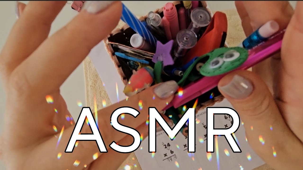 ASMR | VAMOS CORRIGIR PROVAS? #gabiasmr