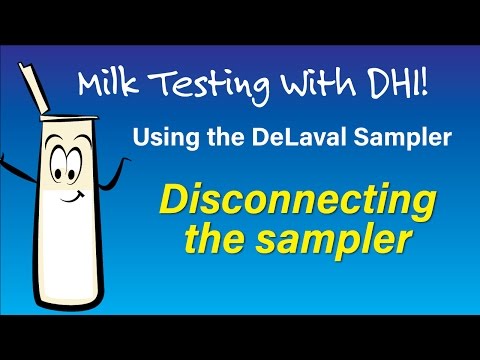 DHI Milk Sampling with the DeLaval Robot: How to Disconnect the Sampler