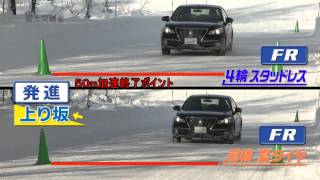 国土交通省 後輪駆動車で後輪だけにスタッドレスタイヤを装着すると危険です Youtube