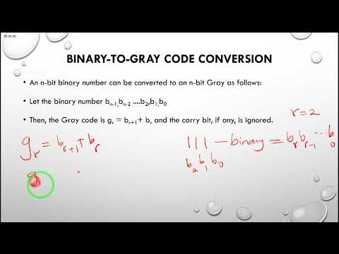 10  Binary To Gray Code Conversion