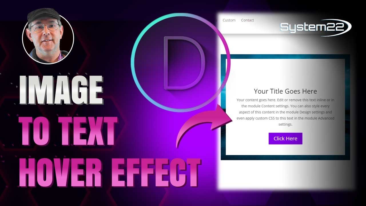 Divi Theme Image With Icon To Text On Hover 👍👍👍