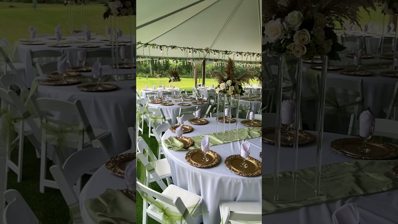 Beautiful Outdoor Wedding And Tent Reception
