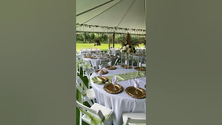 Beautiful outdoor wedding and tent reception - DayDayNews