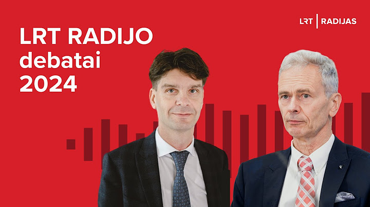Tiesiogiai LRT RADIJO debatuose – Eduardas Vaitkus ir Ignas Vėgėlė | LRT Radijas | 2024-05-03