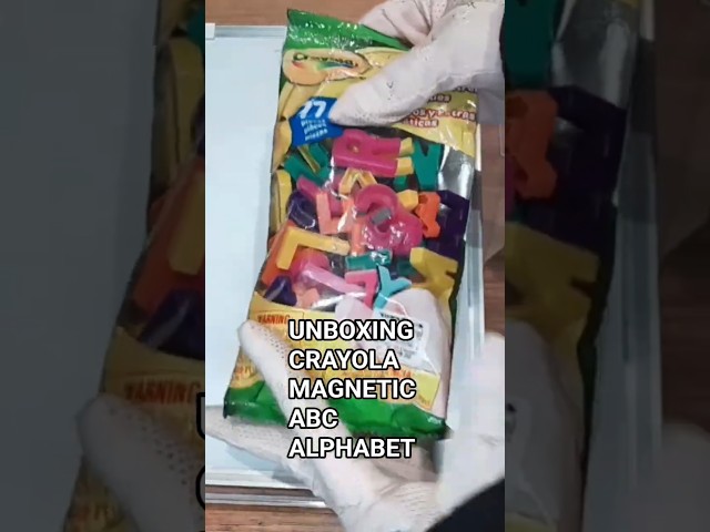 TOY ASMR🧲🎎 Alphabet ABC | Crayola Magnetic Letters | ASMR Unboxing & Review #shorts #abcd #asmr