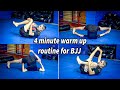 A narrated 4 minute warm up for BJJ