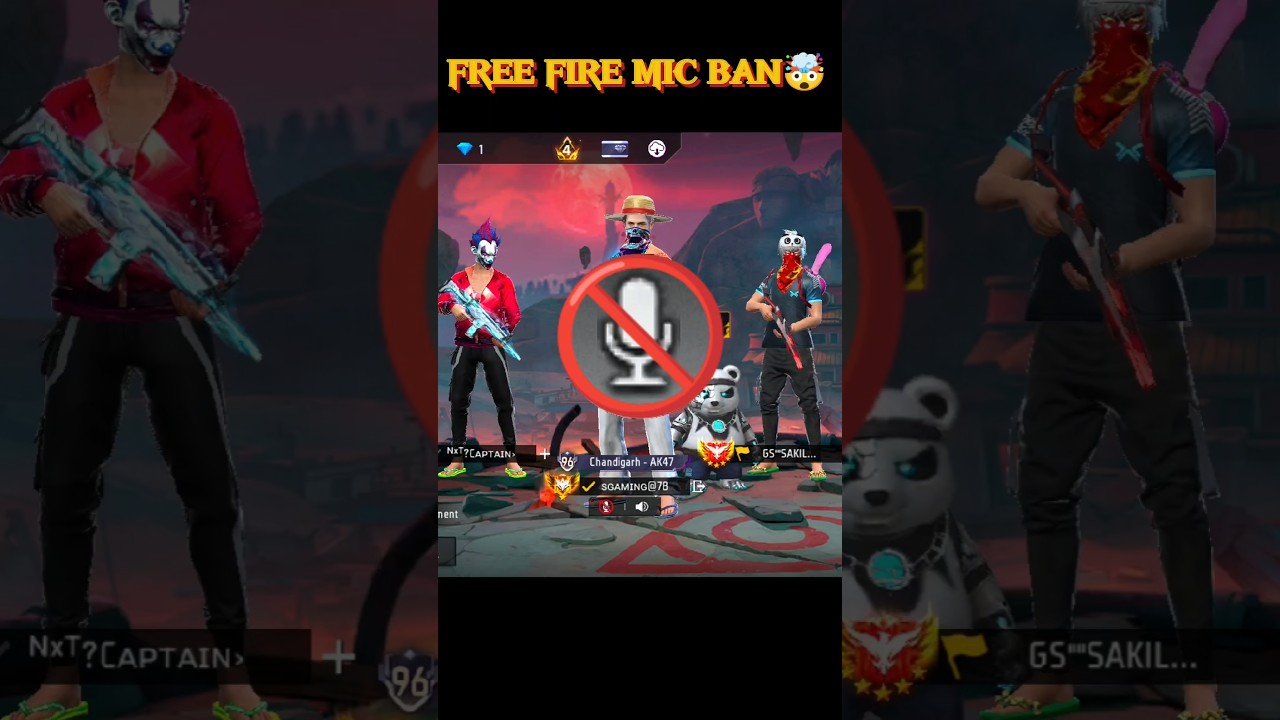 Free fire mic ban issue 😡|| 