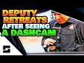 Deputy Tucks Tail and Runs When He Sees The Dashcam