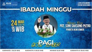 Ibadah Minggu GKJW Jember | Minggu, 24 Maret 2024