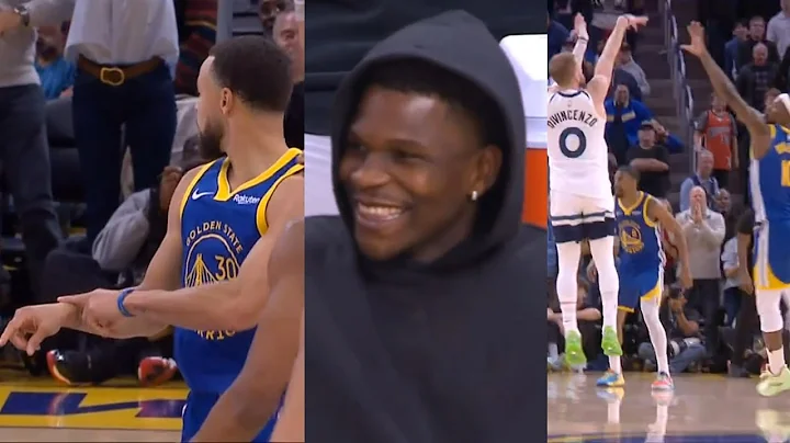 Steph Curry looks at Anthony Edwards after 3s then Donte hits clutch 3s to win