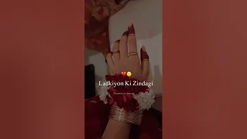 Ladkiyon Ki Zindagi 💔 Urdu Poetry Status | Deep Lines Poetry | Shaifa_typist #shorts #status