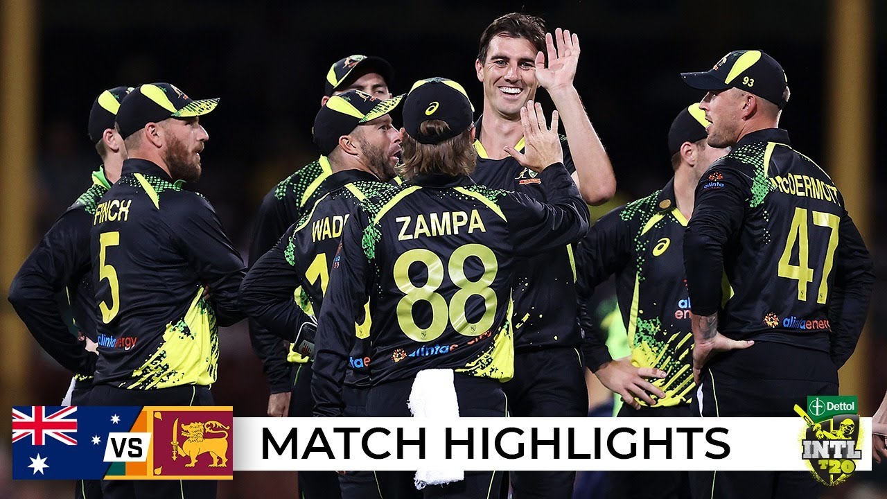 Aussies hold nerve to claim Super Over victory Australia v Sri Lanka 2021-22