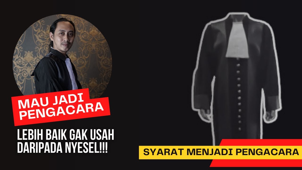 MAU JADI PENGACARA❓ LEBIH BAIK GAK USAH DARIPADA NYESEL ‼️