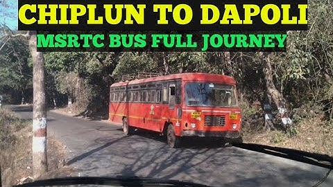 CHIPLUN TO DAPOLI via KHED : MSRTC BUS FULL JOURNEY | RATNAGIRI | KONKAN | ST BUSES MAHARASHTRA