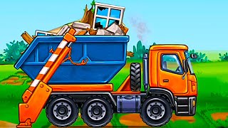 TRUCK GAMES FOR KIDS HOUSE BUILDING CAR WASH screenshot 5