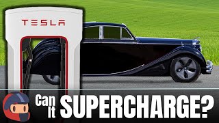 Can A Tesla-Swapped 1950 Jaguar Supercharge? Yes! Also No. It's Complicated.